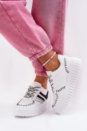 Buty Sportowe Model Ofenale B0-158 White/Black - Step in style Step in style Buty Sportowe Model Ofenale B0-158 White/Black - Step in style Step in style