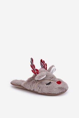 Kapcie Model Sylaia YL-101 Dark Beige - Step in style Step in style