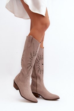 Kozaki Model Zazoo 2909/024 Beige - Step in style Step in style