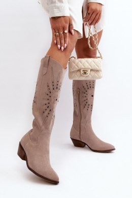Kozaki Model Zazoo 2909/024 Beige - Step in style Step in style