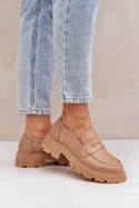 Mokasyny Model Sendall VG278 Beige - Step in style Step in style Mokasyny Model Sendall VG278 Beige - Step in style Step in style