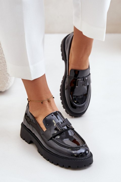 Mokasyny Model Vinceza 62187 Black Lakier - Step in style Step in style Mokasyny Model Vinceza 62187 Black Lakier - Step in style Step in style