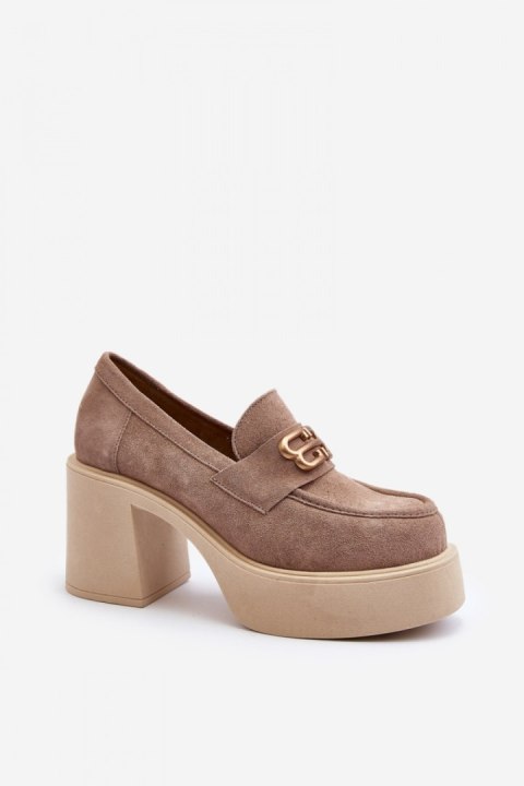 Półbuty Model Zazoo 20170 Beige - Step in style Step in style Półbuty Model Zazoo 20170 Beige - Step in style Step in style