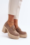 Półbuty Model Zazoo 20170 Beige - Step in style Step in style Półbuty Model Zazoo 20170 Beige - Step in style Step in style