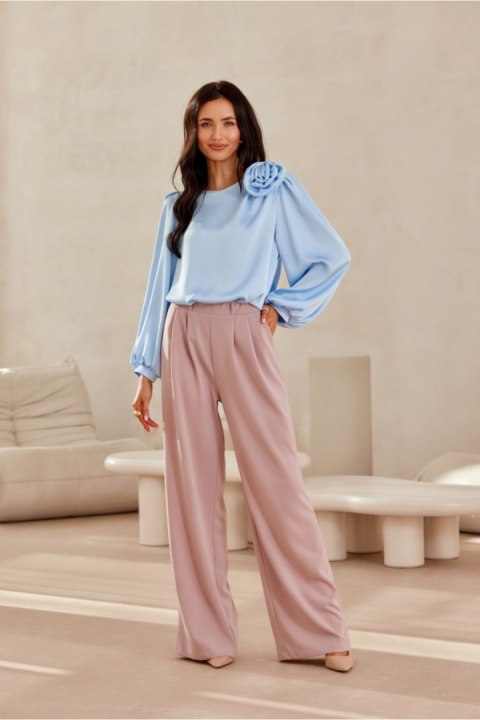 Spodnie Damskie Model Ginny ROZ SPD0040 Pink - Roco Fashion Roco Fashion Spodnie Damskie Model Ginny ROZ SPD0040 Pink - Roco Fashion Roco Fashion