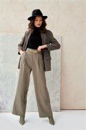 Spodnie Damskie Model KHK 0011 Khaki - Roco Fashion Roco Fashion