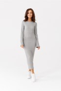 Sukienka Model Ferrara SZA SUK0415 Grey - Roco Fashion Roco Fashion Sukienka Model Ferrara SZA SUK0415 Grey - Roco Fashion Roco Fashion
