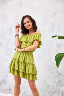 Sukienka Model LIM SUK0291 Limonka - Roco Fashion Roco Fashion