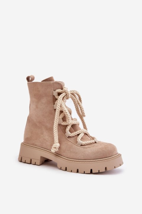 Botki Model Caellita NS539P Light Beige - Step in style Step in style Botki Model Caellita NS539P Light Beige - Step in style Step in style