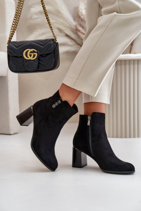 Botki Model Erillia JC103 Black - Step in style Step in style Botki Model Erillia JC103 Black - Step in style Step in style