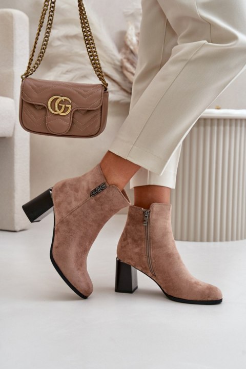 Botki Model Erillia JC103 Brown - Step in style Step in style Botki Model Erillia JC103 Brown - Step in style Step in style