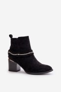 Botki Model Hanalen NS356 Black - Step in style Step in style Botki Model Hanalen NS356 Black - Step in style Step in style