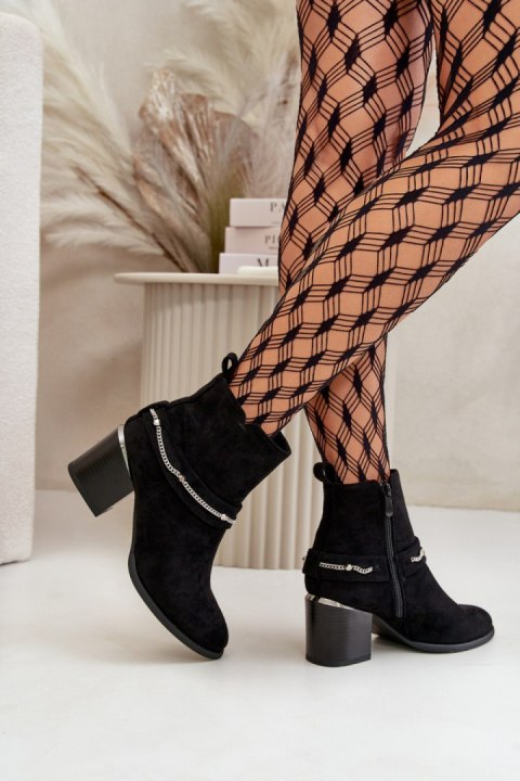 Botki Model Hanalen NS356 Black - Step in style Step in style Botki Model Hanalen NS356 Black - Step in style Step in style