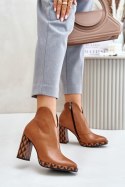 Botki Model Laura Messi 2836 Brown - Step in style Step in style Botki Model Laura Messi 2836 Brown - Step in style Step in style