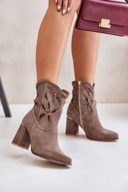 Botki Model Lewski 3629 Dark Beige - Step in style Step in style