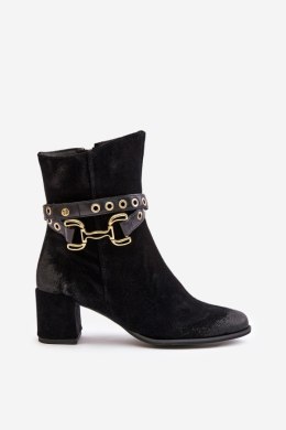 Botki Model Maciejka 06679-01 Black - Step in style Step in style