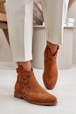 Botki Model S.Barski HY42-081 Camel - Step in style Step in style