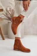 Botki Model S.Barski HY42-081 Camel - Step in style Step in style Botki Model S.Barski HY42-081 Camel - Step in style Step in style