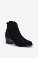 Botki Model S.Barski HY51-061 Black - Step in style Step in style