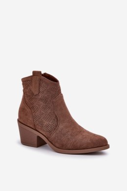 Botki Model S.Barski HY51-061 Brown - Step in style Step in style