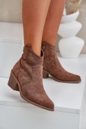 Botki Model S.Barski HY51-061 Brown - Step in style Step in style