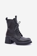 Botki Model Vinceza 66671 Black Skóra - Step in style Step in style Botki Model Vinceza 66671 Black Skóra - Step in style Step in style