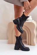 Botki Model Vinceza 66671 Black Skóra - Step in style Step in style Botki Model Vinceza 66671 Black Skóra - Step in style Step in style