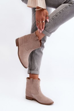 Botki Model Zazoo 2326/024 Beige Zamsz - Step in style Step in style