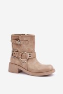 Botki Model Zazoo 3644 Beige - Step in style Step in style Botki Model Zazoo 3644 Beige - Step in style Step in style