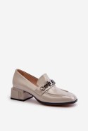 Czółenka Model S.Barski MR38-960 Grey - Step in style Step in style Czółenka Model S.Barski MR38-960 Grey - Step in style Step in style