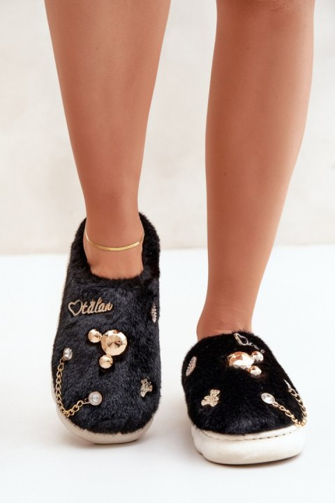 Kapcie Model Ivelfedi BG186P Black - Step in style Step in style Kapcie Model Ivelfedi BG186P Black - Step in style Step in style
