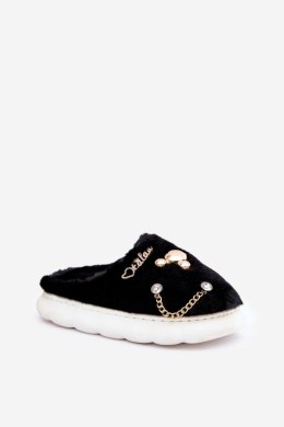 Kapcie Model Ivelfedi BG186P Black - Step in style Step in style
