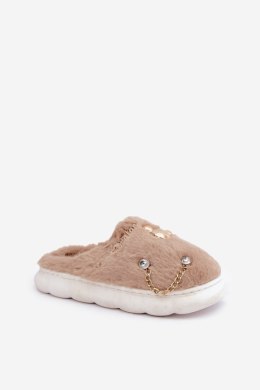 Kapcie Model Ivelfedi BG186P Dark Beige - Step in style Step in style