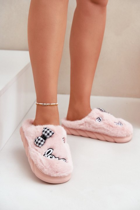 Kapcie Model Linnorelia FA-193 Pink - Step in style Step in style Kapcie Model Linnorelia FA-193 Pink - Step in style Step in style