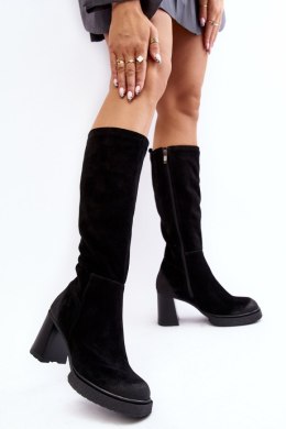 Kozaki Model Lemar Ceraxa 70133 Black Zamsz - Step in style Step in style
