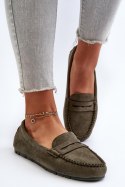Mokasyny Model Glimris 24PB02-7673 Dark Green - Step in style Step in style Mokasyny Model Glimris 24PB02-7673 Dark Green - Step in style Step in style