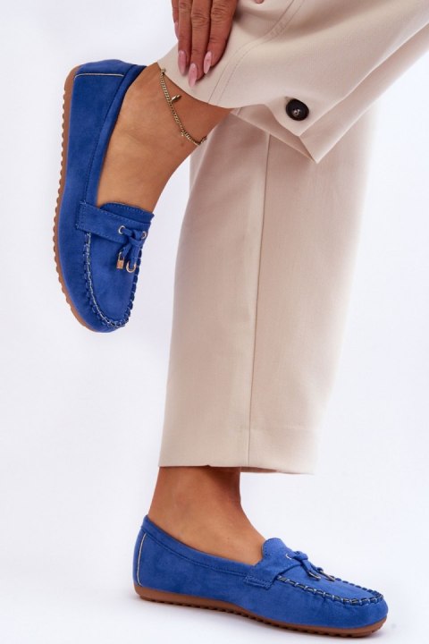 Mokasyny Model Good Time ZA28P Blue - Step in style Step in style Mokasyny Model Good Time ZA28P Blue - Step in style Step in style