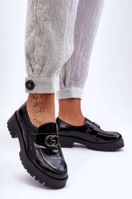 Półbuty Model Rosefalls 20153 Black Skóra - Step in style Step in style