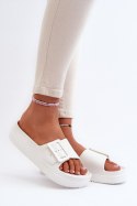 Sandał Klapki Model Big Star NN274A661 White - Step in style Step in style Sandał Klapki Model Big Star NN274A661 White - Step in style Step in style