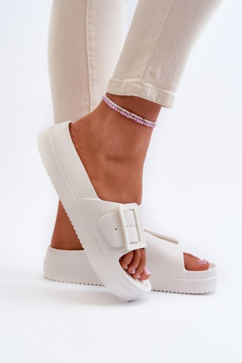Sandał Klapki Model Big Star NN274A661 White - Step in style Step in style Sandał Klapki Model Big Star NN274A661 White - Step in style Step in style