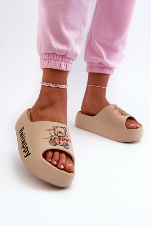 Sandał Klapki Model Serefina BG175 Dark Beige - Step in style Step in style Sandał Klapki Model Serefina BG175 Dark Beige - Step in style Step in style
