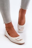 Baleriny Model Edoslli ZA37 White - Step in style Step in style Baleriny Model Edoslli ZA37 White - Step in style Step in style
