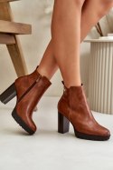 Botki Model Bioria UK157 Camel - Step in style Step in style Botki Model Bioria UK157 Camel - Step in style Step in style