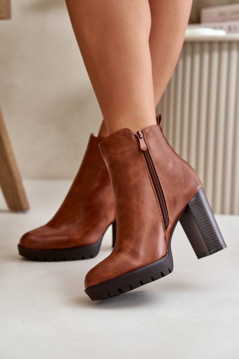 Botki Model Bioria UK157 Camel - Step in style Step in style Botki Model Bioria UK157 Camel - Step in style Step in style