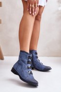 Botki Model Evalith ASA62-30 Blue - Step in style Step in style Botki Model Evalith ASA62-30 Blue - Step in style Step in style