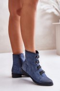 Botki Model Evalith ASA62-30 Blue - Step in style Step in style Botki Model Evalith ASA62-30 Blue - Step in style Step in style