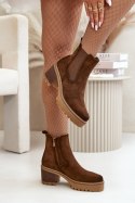 Botki Model Irissinae KE217 Brown - Step in style Step in style Botki Model Irissinae KE217 Brown - Step in style Step in style