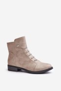 Botki Model Labise ASA62-16 Beige - Step in style Step in style Botki Model Labise ASA62-16 Beige - Step in style Step in style