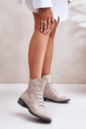 Botki Model Labise ASA62-16 Beige - Step in style Step in style Botki Model Labise ASA62-16 Beige - Step in style Step in style