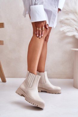 Botki Model Lewski 3611 Light Beige - Step in style Step in style